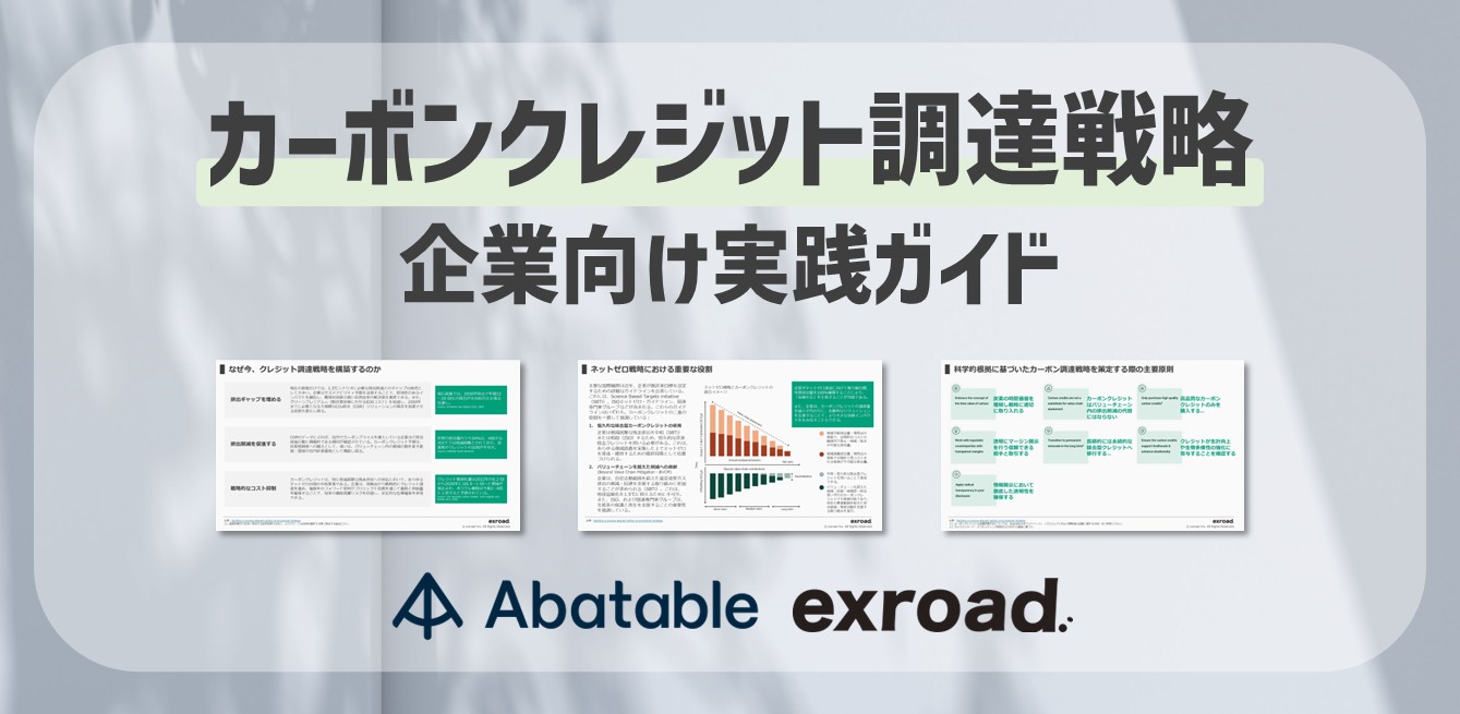 カーボンクレジット調達戦略 企業向け実践ガイド