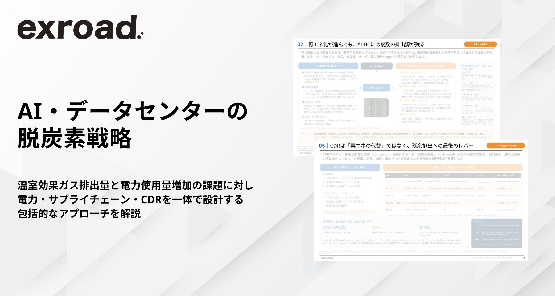 AI・データセンターの脱炭素戦略